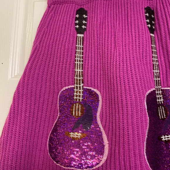 Queen of Sparkles BRIGHT PURPLE GUITAR SKIRT - Picture 3 of 3